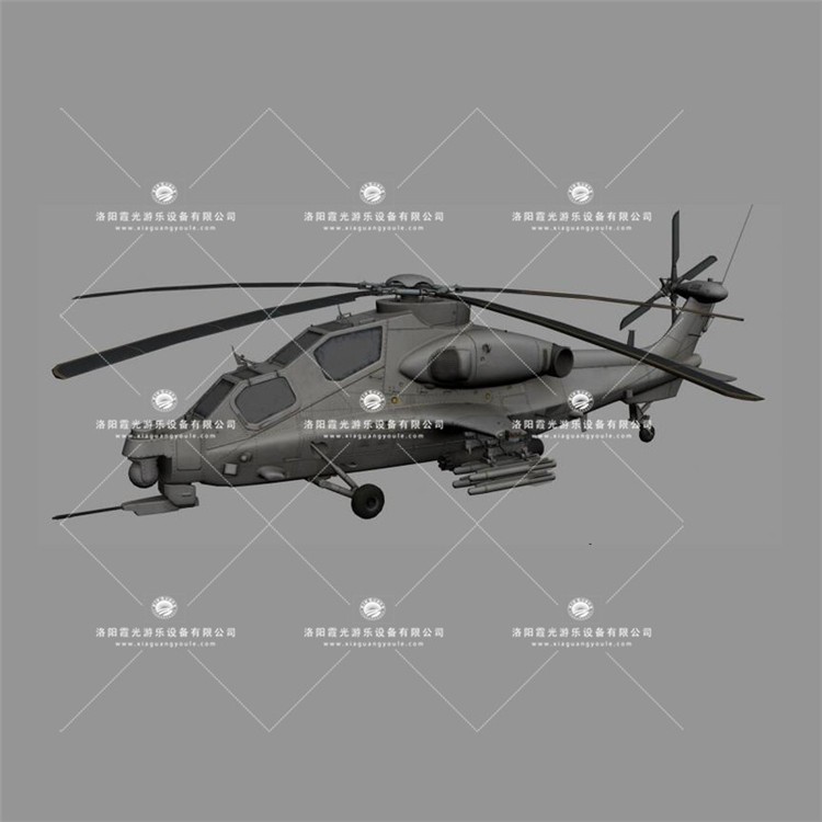 罗江武装直升机3D模型
